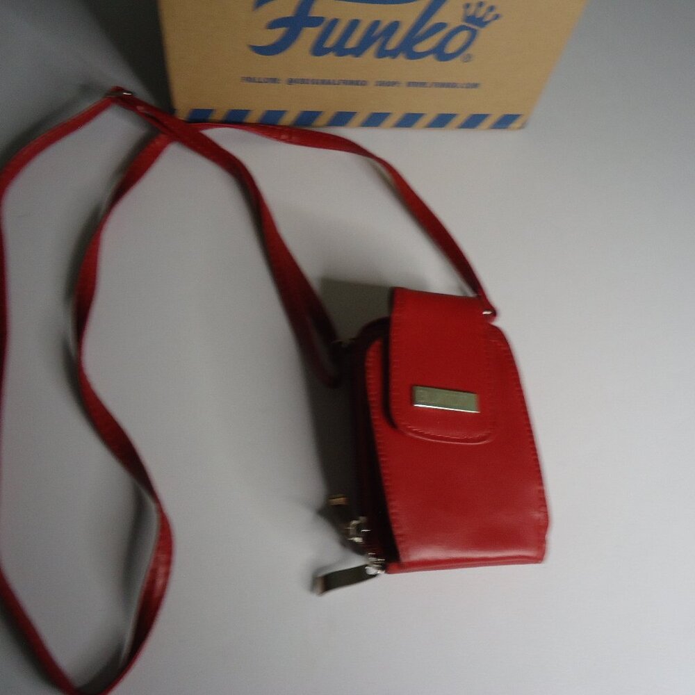 Buxton Red Mini Crossbody Wallet